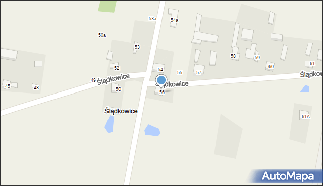 Ślądkowice, Ślądkowice, 56, mapa Ślądkowice