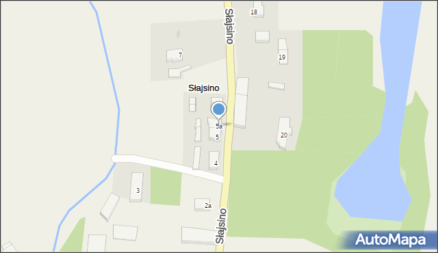 Słajsino, Słajsino, 5a, mapa Słajsino