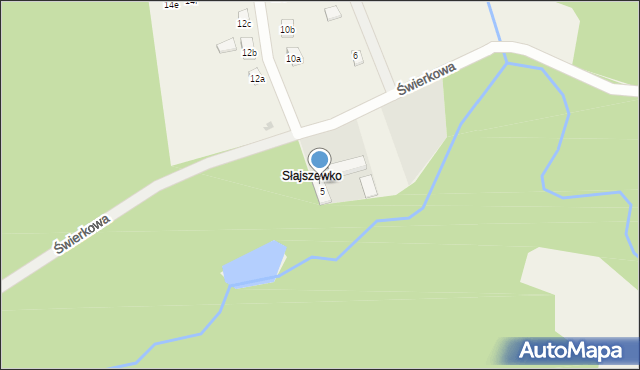 Słajszewo, Słajszewko, 11, mapa Słajszewo