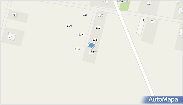 Sławacinek Nowy, Sławacinek Nowy, 11F, mapa Sławacinek Nowy