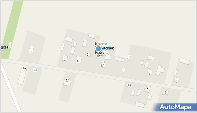 Sławacinek Nowy, Sławacinek Nowy, 6C, mapa Sławacinek Nowy