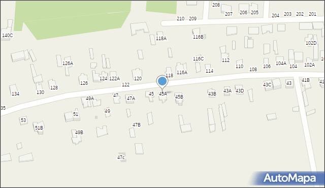 Sławacinek Stary, Sławacinek Stary, 45A, mapa Sławacinek Stary