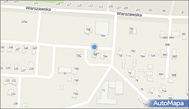 Sławacinek Stary, Sławacinek Stary, 79B, mapa Sławacinek Stary