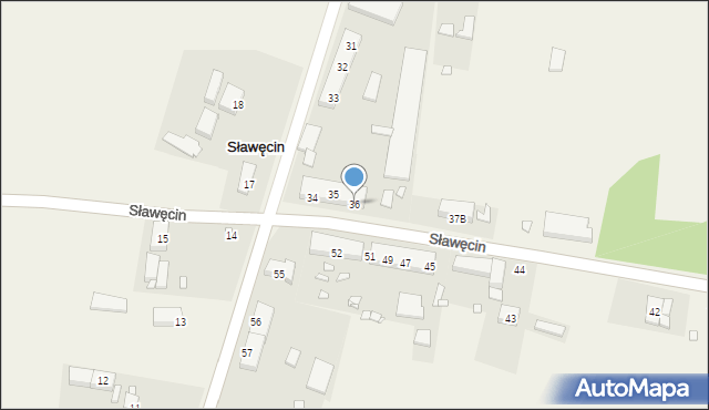 Sławęcin, Sławęcin, 36, mapa Sławęcin