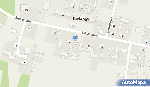 Sławianowo, Sławianowo, 11, mapa Sławianowo