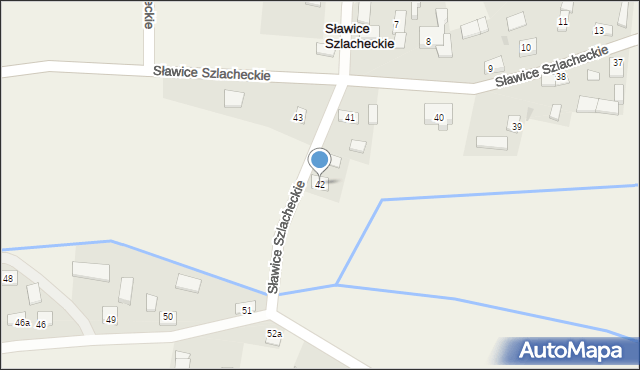 Sławice Szlacheckie, Sławice Szlacheckie, 42, mapa Sławice Szlacheckie