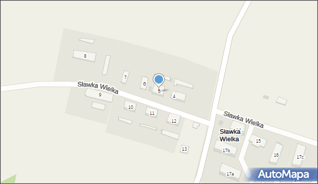 Sławka Wielka, Sławka Wielka, 5, mapa Sławka Wielka