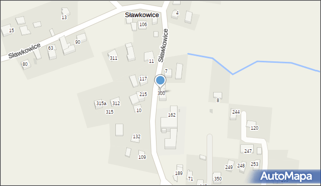 Sławkowice, Sławkowice, 300, mapa Sławkowice