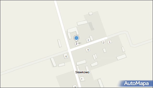 Sławkowo, Sławkowo, 4, mapa Sławkowo