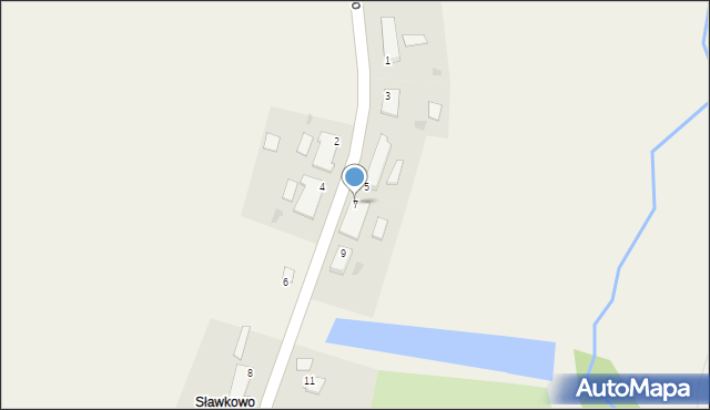 Sławkowo, Sławkowo, 7, mapa Sławkowo