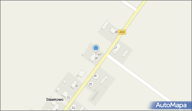 Sławkowo, Sławkowo, 29/1, mapa Sławkowo