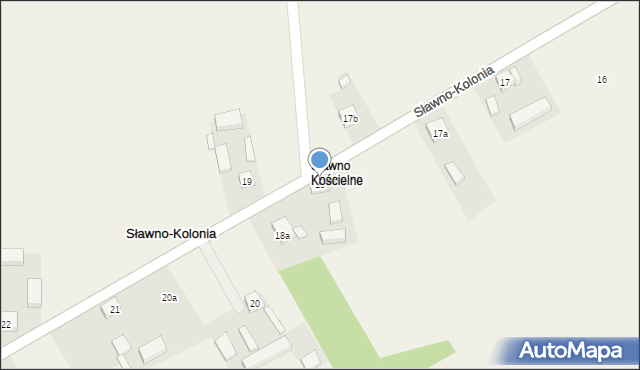 Sławno-Kolonia, Sławno-Kolonia, 18, mapa Sławno-Kolonia