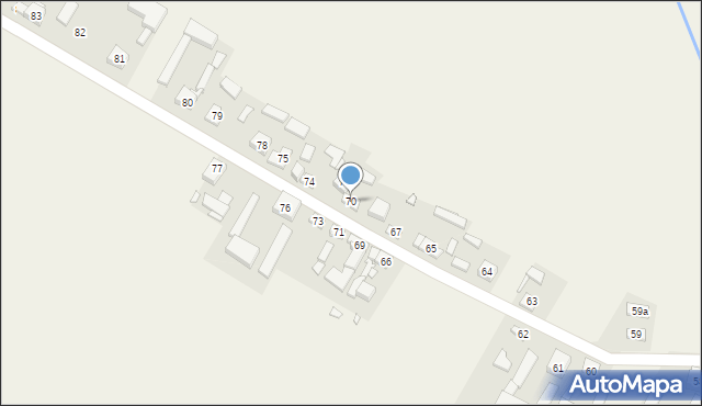 Sławoszew, Sławoszew, 70, mapa Sławoszew