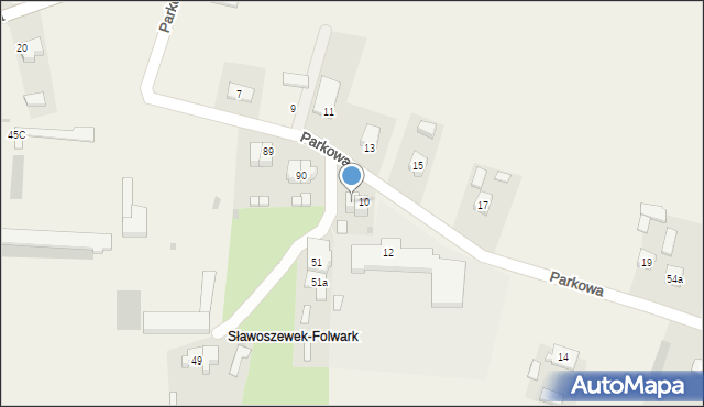 Sławoszewek, Sławoszewek, 52/1, mapa Sławoszewek