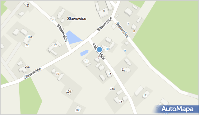 Sławowice, Sławowice, 17, mapa Sławowice