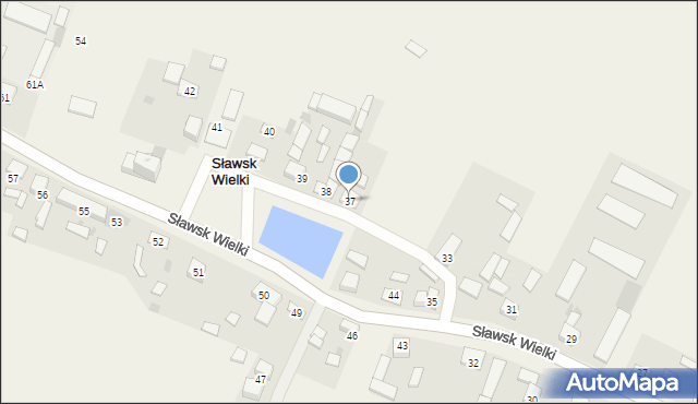 Sławsk Wielki, Sławsk Wielki, 37, mapa Sławsk Wielki