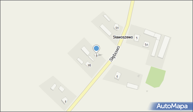 Słębowo, Słębowo, 9, mapa Słębowo