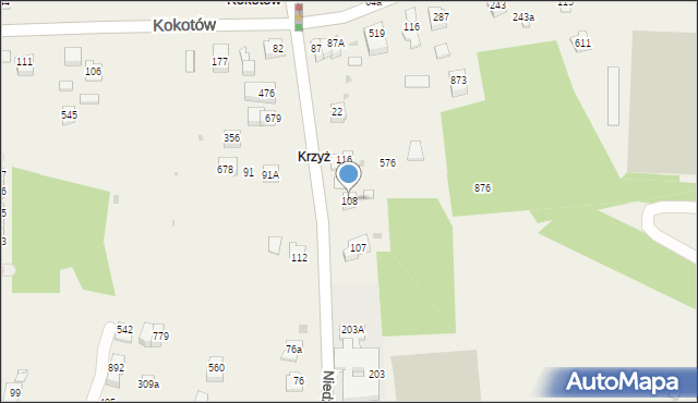 Śledziejowice, Śledziejowice, 108, mapa Śledziejowice