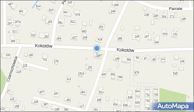 Śledziejowice, Śledziejowice, 118, mapa Śledziejowice