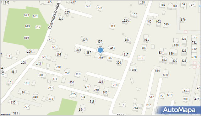 Śledziejowice, Śledziejowice, 285, mapa Śledziejowice