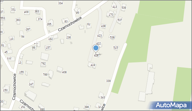 Śledziejowice, Śledziejowice, 428, mapa Śledziejowice