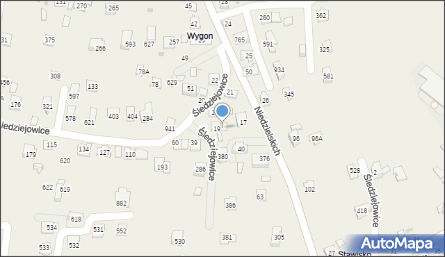 Śledziejowice, Śledziejowice, 44, mapa Śledziejowice