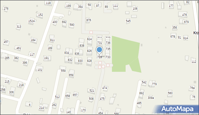 Śledziejowice, Śledziejowice, 728, mapa Śledziejowice