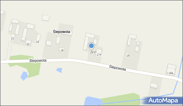 Ślepowola, Ślepowola, 17, mapa Ślepowola