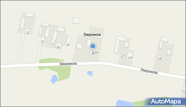 Ślepowola, Ślepowola, 18, mapa Ślepowola