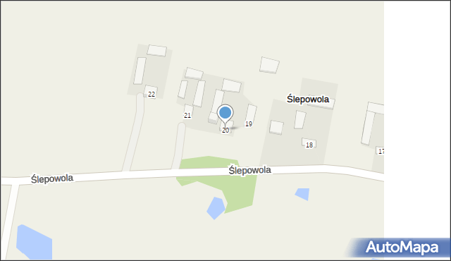 Ślepowola, Ślepowola, 20, mapa Ślepowola