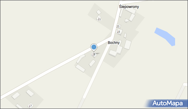 Ślepowrony, Ślepowrony, 18, mapa Ślepowrony