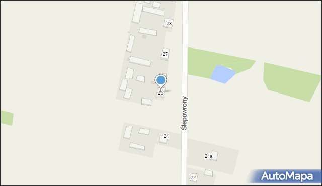 Ślepowrony, Ślepowrony, 25, mapa Ślepowrony