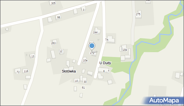 Śleszowice, Śleszowice, 172, mapa Śleszowice