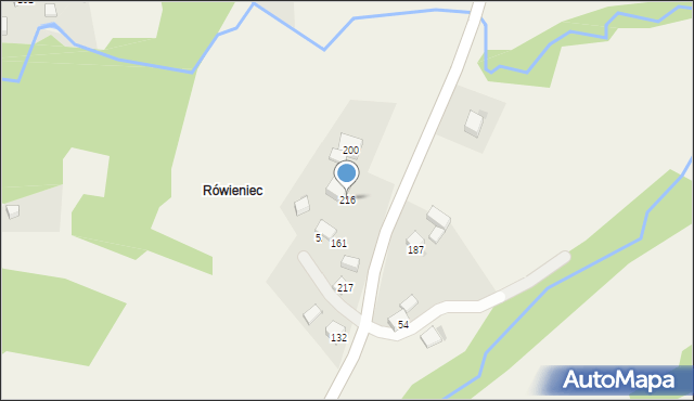 Śleszowice, Śleszowice, 216, mapa Śleszowice