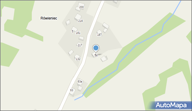 Śleszowice, Śleszowice, 54, mapa Śleszowice