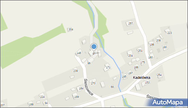 Śleszowice, Śleszowice, 97, mapa Śleszowice