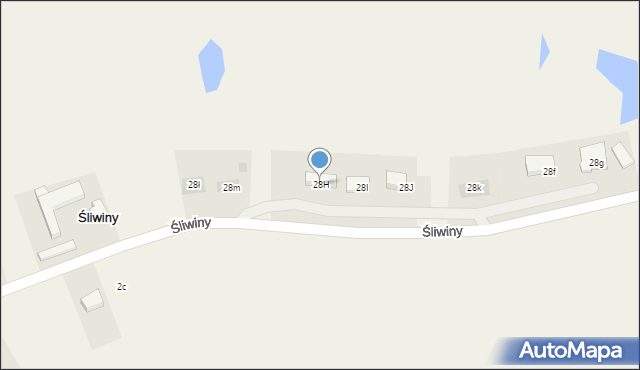 Śliwiny, Śliwiny, 28H, mapa Śliwiny