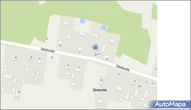 Słoboda, Słoboda, 26, mapa Słoboda