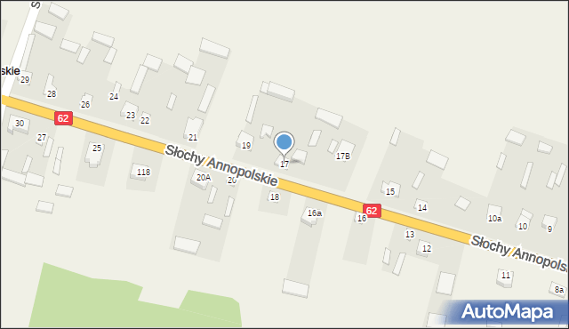 Słochy Annopolskie, Słochy Annopolskie, 17, mapa Słochy Annopolskie