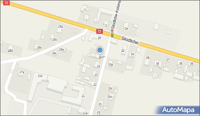 Słodków, Słodków, 25, mapa Słodków