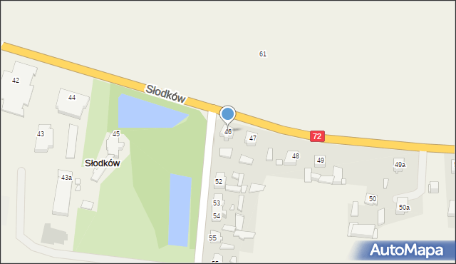 Słodków, Słodków, 46, mapa Słodków