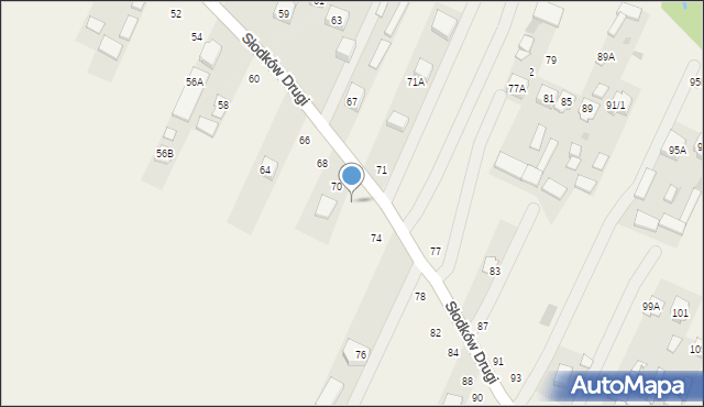 Słodków Drugi, Słodków Drugi, 72, mapa Słodków Drugi