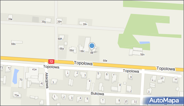 Słodków-Kolonia, Słodków-Kolonia, 68, mapa Słodków-Kolonia