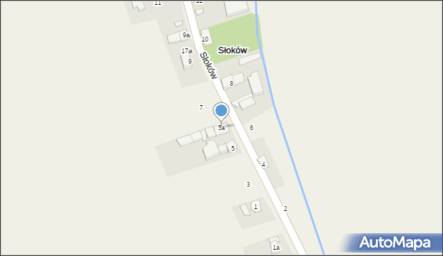 Słoków, Słoków, 5a, mapa Słoków