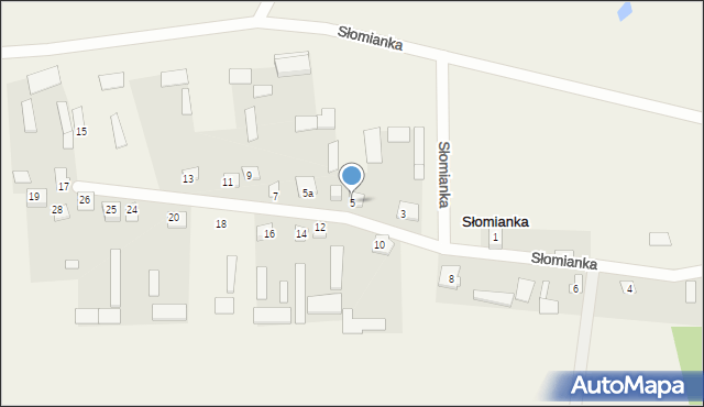 Słomianka, Słomianka, 5, mapa Słomianka