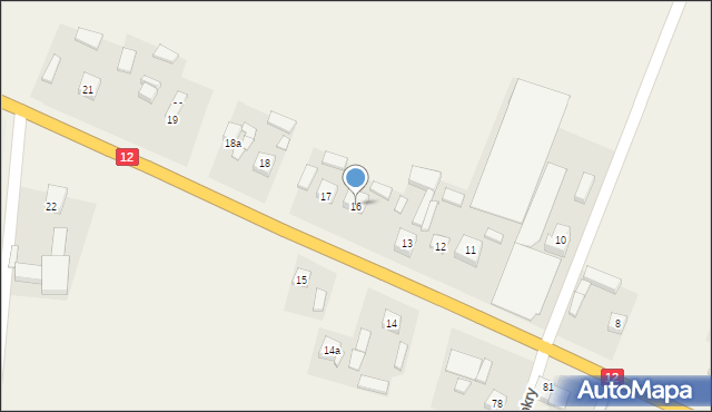 Słomków Mokry, Słomków Mokry, 16, mapa Słomków Mokry