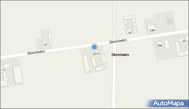 Słomówko, Słomówko, 17, mapa Słomówko