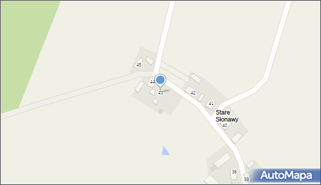Słonawy, Słonawy, 43, mapa Słonawy