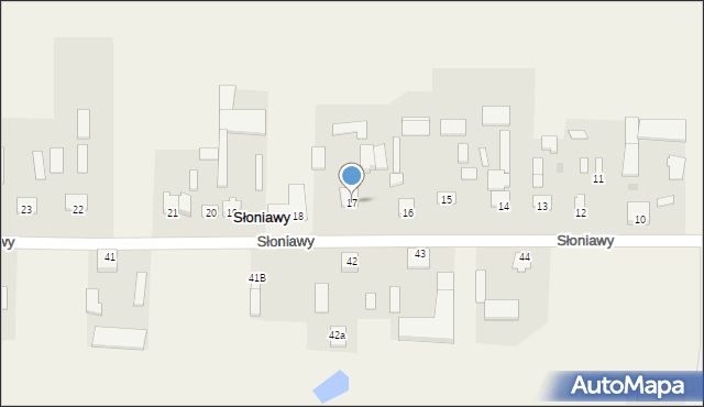 Słoniawy, Słoniawy, 17, mapa Słoniawy