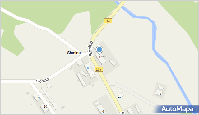 Słonino, Słonino, 1, mapa Słonino